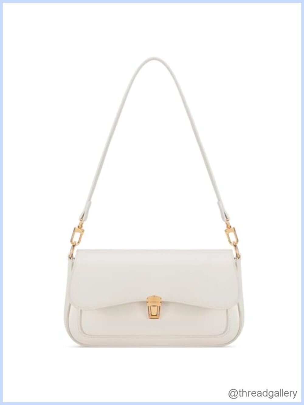 Small PU Leather Shoulder Bag Hobo Handbag Removable Strap Clutch Purse
